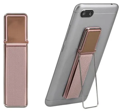 Produktbild von kwmobile Smartphone Fingerhalter mit Standfunktion - Handy Halter Griff Halterung selbstklebend - kompatibel mit magnetischen Autohalterungen - für