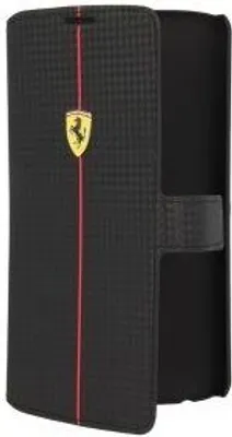 Produktbild von Ferrari Formula One Carbon Serie Buch-Flip-Tasche für LG G Flex