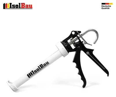 Isolbau Auspresspistole 3500 für Kartuschen bis 310 ml Kartuschenpresse Silikon Acryl
