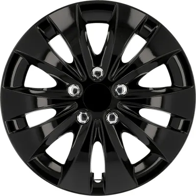 Produktbild von Cartrend Radzierblenden Storm 35 cm (14 Zoll) schwarz 4 Stück