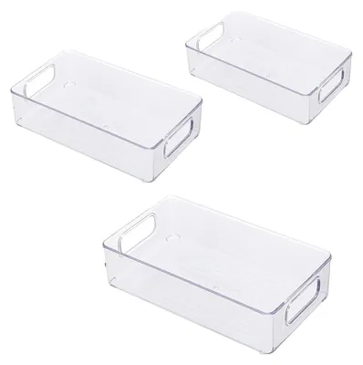 Produktbild von Kühlschrank-Organizer-Behälter, stapelbar, BPA-freies Plastik, 6-Teilig