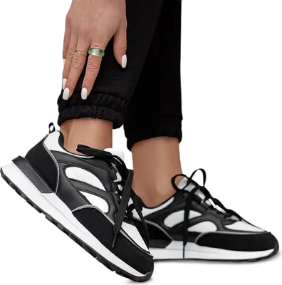 Produktbild von Damen Sneaker Sportschuhe Turnschuhe Freizeit Militärgrün Basida Schwarz Gr.38