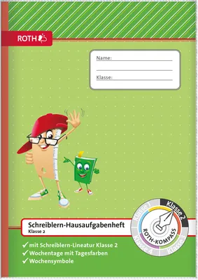 Produktbild von ROTH Schreiblern-Hausaufgabenheft Kompass 2. Klasse DIN A4
