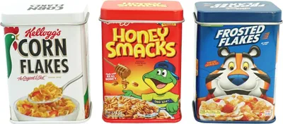 Image de Tanner der kleine Kaufmann Kelloggs Metalldosen Set, mit abnehmbaren Deckel