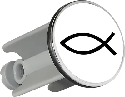 Produktbild von Huuraa Waschbeckenstöpsel Fisch Symbol 4cm höhenverstellbar Abflussstopfen Geschenkidee