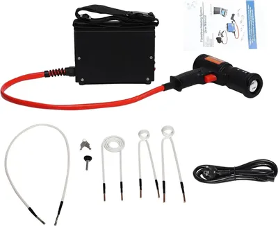 Produktbild von Induktionsheizgerät Für Auto - Leistung 1500 W 220 V - Magnetisch, Flammenlos - 3 Heizspulen - Für Schrauben Und Muttern - Schwarz