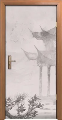 Produktbild von Türposter 90x200 cm Türaufkleber Türtapete Türfolie Klebefolie Wohnkultur Japanische Malerei