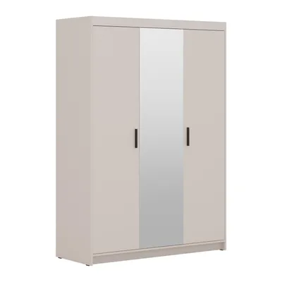 Produktbild von AX LIVING Storicos 3T 3-türiger Kleiderschrank mit Spiegel Beige 133 cm