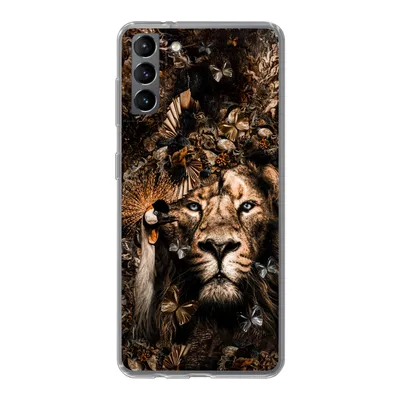 Produktbild von MuchoWow® Handyhülle Schutzhülle Hülle für Samsung Galaxy S21 Plus Tiere - Collage - Schmetterling Silikon Softcase Handy Hülle - Handy-Tasche