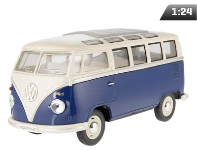 Zdjęcie produktu dla Model 1:24, 1962 VW Classical Bus, niebiesko kremowy