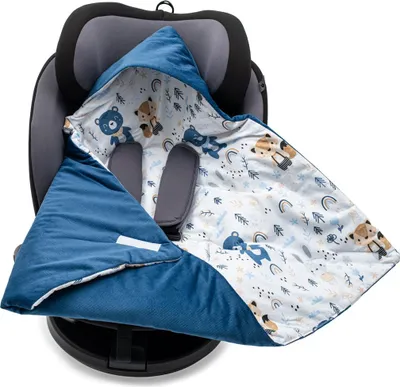 Obrázek produktu pro Zateplená zavinovačka do autosedačky New Baby blue