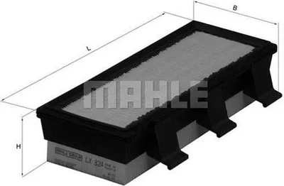 Produktbild von Luftfilter MAHLE LX 824 für RENAULT CLIO II (BB0/1/2, CB0/1/2) Filtereinsatz