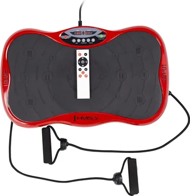 Image de Plateforme vibrante rouge, vitesse réglable, équipement de fitness