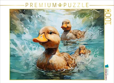 Produktbild von CALVENDO Puzzle Ein Motiv aus dem Kalender Alle meine Entchen | 1000 Teile Lege-Größe 64x48cm Foto-Puzzle für glückliche Stunden