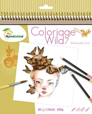 Produktbild von Avenue Mandarine 5x Malbuch Wild 7 - Gold GY134C