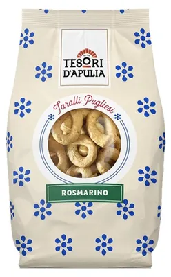 Zdjęcie produktu dla Tarallini rozmarynowe Tesori d'Apulia 400 g