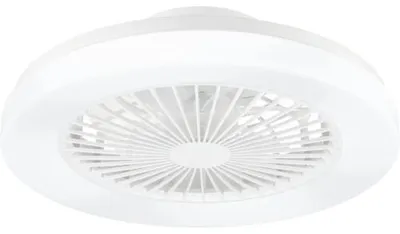 Produktbild von Deckenleuchte mit Ventilator CCT + RGB Lazio Ø 35 cm 20 W Kunststoff weiß mit Fernbedienung