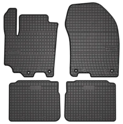 Imagen del producto de Alfombrillas de goma para Suzuki SX4 S-Cross restyling desde 2016 (crossover) – juego de 4 piezas, negras, a medida – Wielganizator SolidPRO