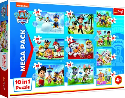Produktbild von TREFL Puzzle Paw Patrol MEGA PACK 10v1
