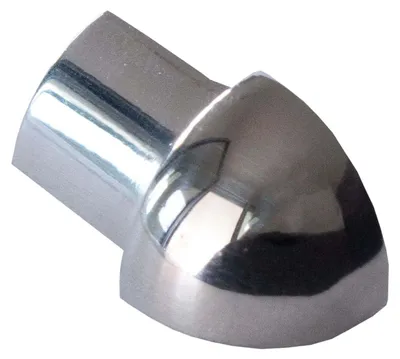 Produktbild von Dalsys Außeneck für Fliesenschiene Viertelkreisprofil Edelstahl Poliert 8mm, Fliesenprofil