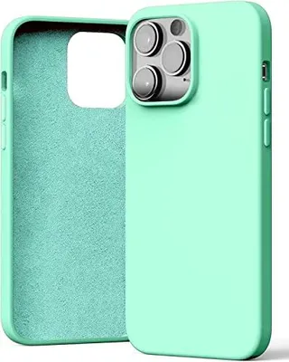 Image de Coque pour Apple iPhone 14 Pro Vert clair Silicone