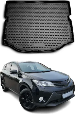 Produktbild von Kofferraummatte Kofferraumwanne für Toyota RAV4 2013-2018 Gummi TPE Schwarz