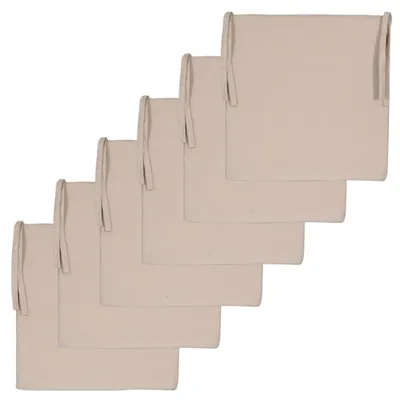 Productafbeelding van Atout Ciel zitkussens, effen, vierkant, 40 x 40 cm, beige, 6 stuks
