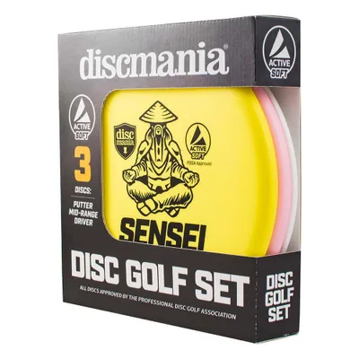 Obrázok produktu pre Discmania Active Soft Disc Golf Set of 3 - vrátane discgolfového puttera, strednej vzdialenosti a drivera, sada frisbee golfových diskov, štartovacia sada na discgolf