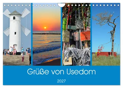 Produktbild von Grüße von Usedom (Wandkalender 2027 DIN A4 quer), CALVENDO Monatskalender
