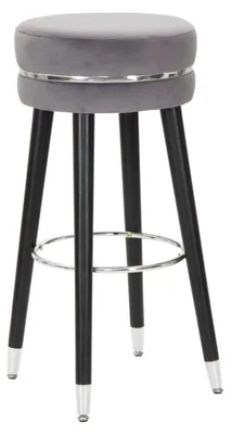 Produktbild von Mauro Ferretti Paris Barhocker Ø 35x74 cm grau-schwarz