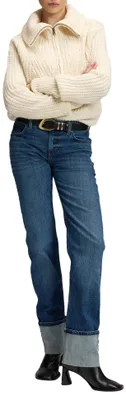 Productafbeelding van LEE - Riem voor dames - 100% leer - Brede gespsluiting - Zwart