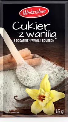 Obrázek produktu pro Wodzisław Cukr s vanilkou 4,3 % s přídavkem vanilky Bourbon 15 g