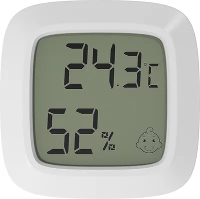 Obrázek produktu pro Mini LCD digitální teploměr vlhkoměr přesný monitor vlhkosti stolní nástěnný magnetický termo-vlhkoměr pro dětský pokoj obývací pokoj kancelář lednice