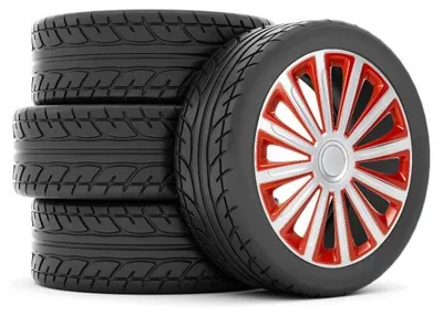 Produktbild von 15" Zoll Radkappe Silber Rot Radzierblende Radblende für VW Golf IV Schrägheck (1J1) 100009A0023 RIDEX