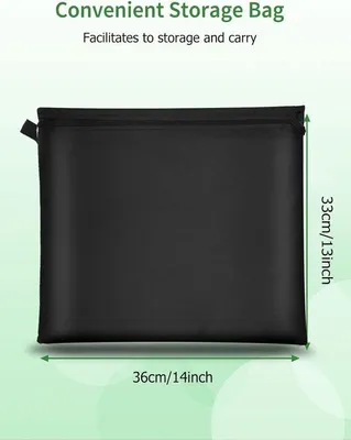 Productafbeelding van Famanu beschermhoes voor tuinmeubels - waterdicht, winddicht, UV-bestendig, 180 x 120 x 74 cm, zwart