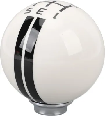 Obrázok produktu pre 5 rýchlostný gombík radenia s guľôčkou Manuálne radiace gombíky s 3 adaptérmi pre Mustang 1967?2018 White Black