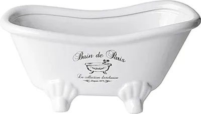 Immagine prodotto di HIT Trading 24300335 Vasca da bagno in Vetroceramica Bain de Paris 20 x 9 x 10 cm, bianco