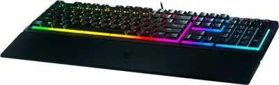 Produktbild von Razer Ornata V3, Kabelgebunden, USB, Membran Key Switch, QWERTZ, RGB-LED, Schwarz