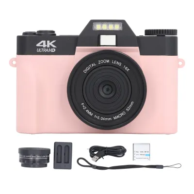 Produktbild von digitálna kamera 4K s rozlíšením 56 MP, 180° výklopnou obrazovkou, automatickým zaostrovaním, ochranou proti otrasom, 16x digitálnym zoomom na natáčanie vlogov