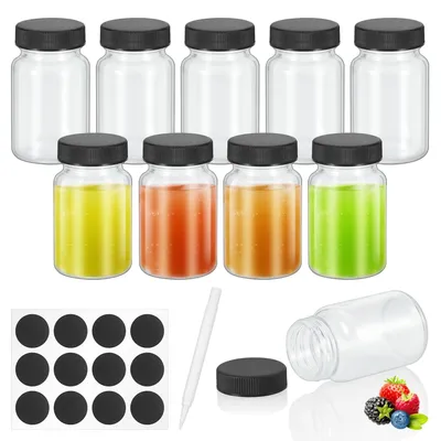 Immagine prodotto di Bottiglie di vetro riutilizzabili con coperchio, capacità 500 ml