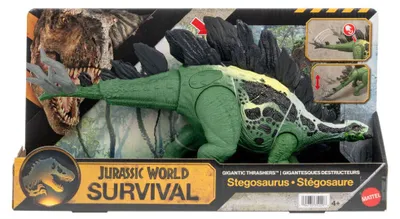Produktbild von Mattel Jurassic World Dinosaurier Spielfigur Gigantic Thrashers Stegosaurus