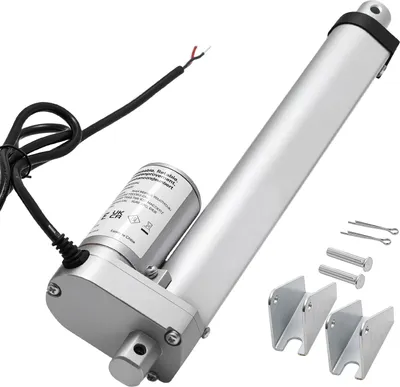 Immagine prodotto di Attuatore lineare VEVOR 12 V, motore lineare da 203,2 mm con 15 mm/s, attuatore lineare da 1000 N, attuatori a tecnologia lineare con protezione IP54 e staffa di montaggio per il sollevamento di scrivanie, sedie reclinabili, apriporta a finestra
