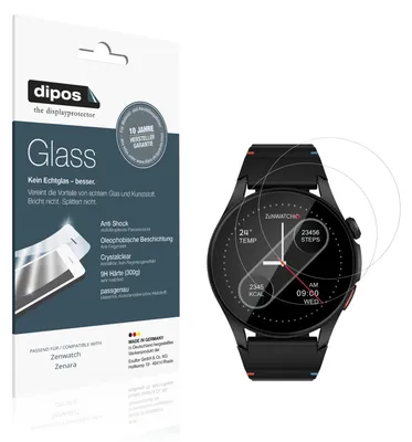 Image de 2x Protection ecrán pour Zenwatch Zenara Verre souple Film Protecteur 9H dipos