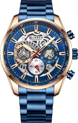 Produktbild von CURREN KO-14249 Herrenuhr Blau – Eleganz für jeden Anlass KP14249