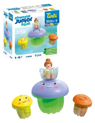 Produktbild von PLAYMOBIL Junior 1.2.3 AQUA & Tinti: Bunte Quallenfamilie, 1 Jahr(e), Mehrfarbig, Kunststoff