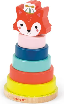 Image de Janod Baby Forest - Tour d'empilage Renard