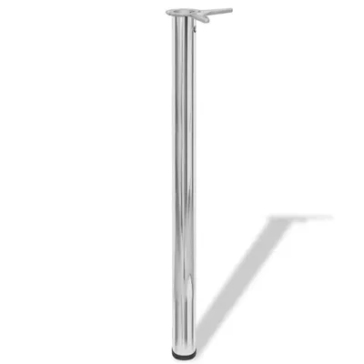 Immagine prodotto di Gambe per Tavolo 4 pz Altezza Regolabile Cromate 870 mm