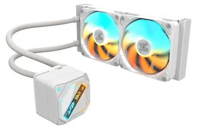 Zdjęcie produktu dla GIGABYTE GAMING 240 ICE, Chłodnica cieczy all-in-one, 12 cm, Biały