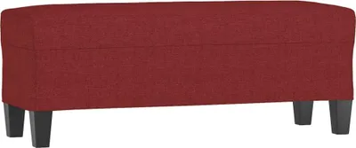 Produktbild von vidaXL Sitzbank Weinrot 100x35x41 cm Stoff