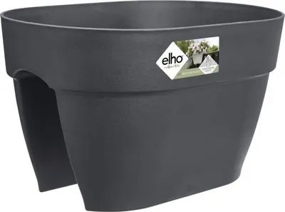 Image de Jardinière Balconnière Elho Vibia Campana Flower Bridge 40, 26x39x22cm, Anthracite, Balustrade 6.5cm, 7.5L